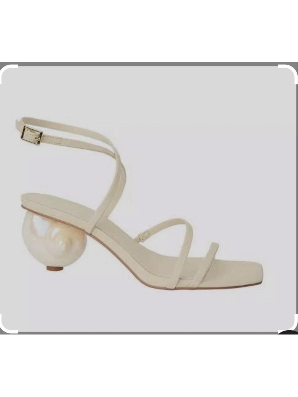KATY PERRY MARITIME STRAPPY SANDAL CHALK NEW 8.5 - Picture 2 of 8